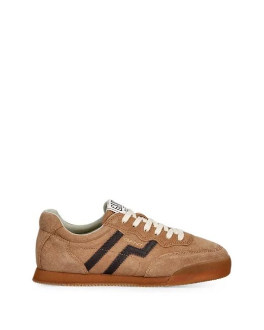 Gant Brown Beylana Sneakers Mit Logo-Patch