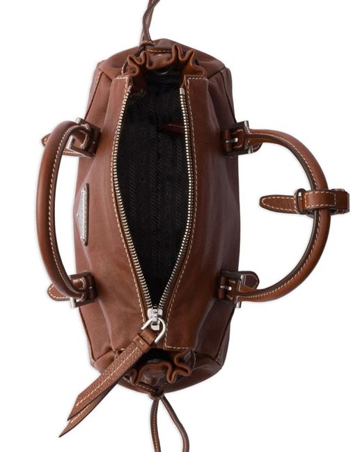 Prada Brown Bonnie Small Leather Bag