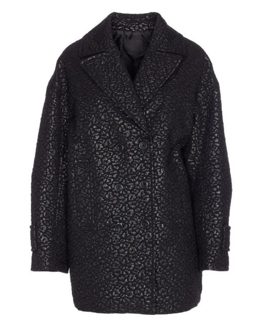Pinko Blue Double-Breasted Coat