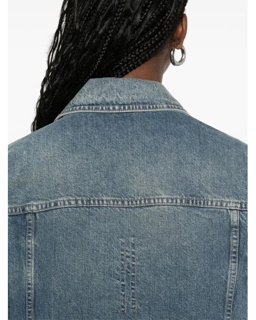 Rick Owens Blue Trucker