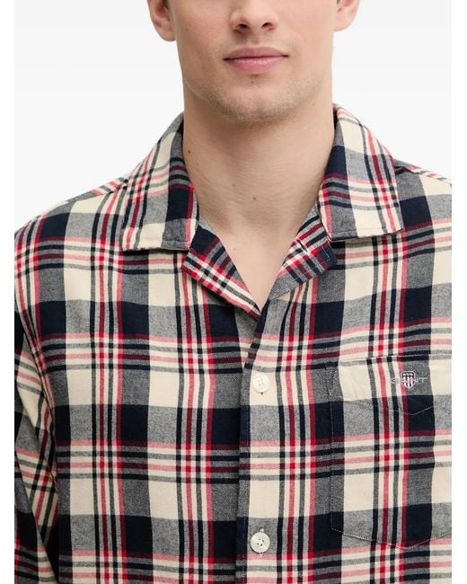 Pijama A Cuadros Gant de hombre de color White