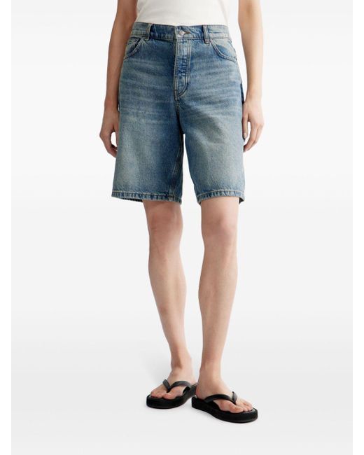 Pantalones vaqueros cortos con diseño ancho 12 STOREEZ de color Blue