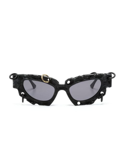 Kuboraum Black F5 Cat-Eye-Sonnenbrille