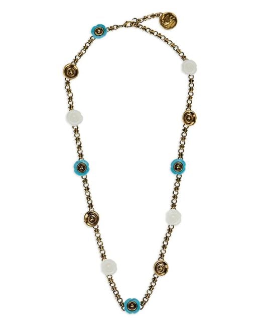 Collier À Pendentif Fleur Etro en coloris Metallic