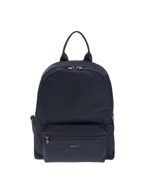 Zaino Con Zip di Kiton in Blue da Uomo