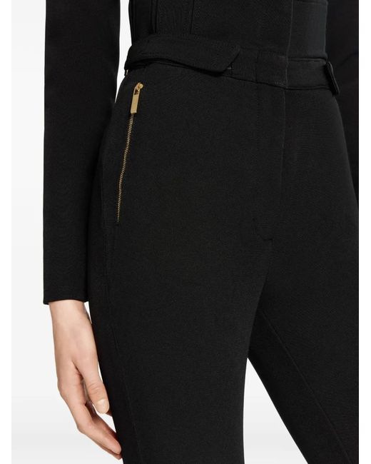 Elie Saab Black Cady Leggings