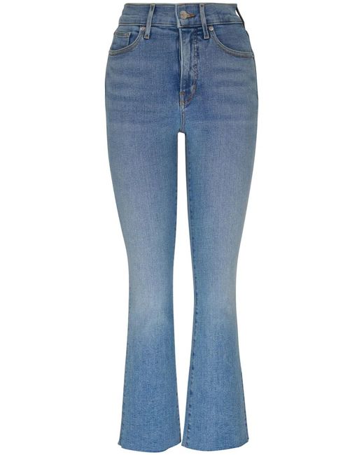 Veronica Beard Blue High-Rise Flared Jeans