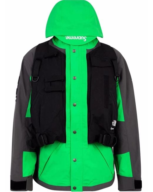 Supreme Green X The North Face Rtg Vest Jacket for men