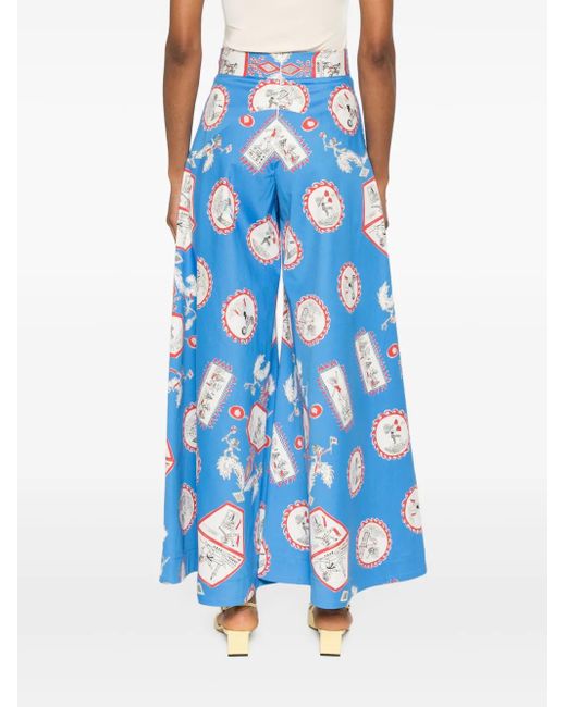 Rianna + Nina Blue Palazzo Trousers