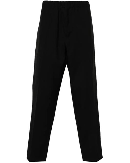 Pantalon À Taille Élastiquée Jil Sander pour homme en coloris Black
