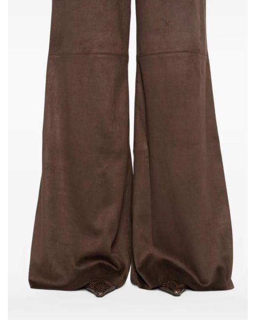 ELEH Brown Concealed-Fastening Trousers