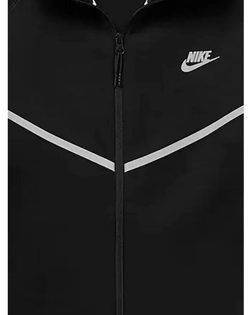 Nike Black Tech Windrunner Fleece Jacket for men