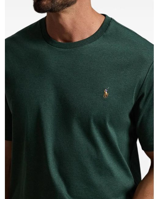 Polo Ralph Lauren Green Soft Cotton Crewneck T-Shirt for men