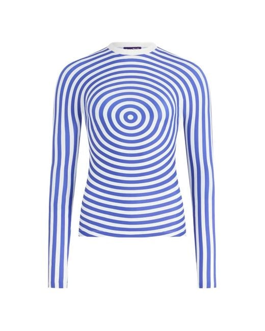 Jean Paul Gaultier Blue The Target Crewneck Top