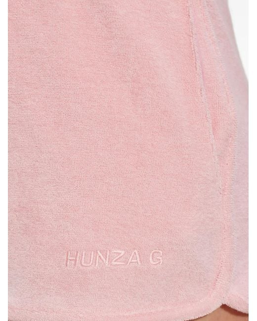 Hunza G Pink Drawstring Shorts