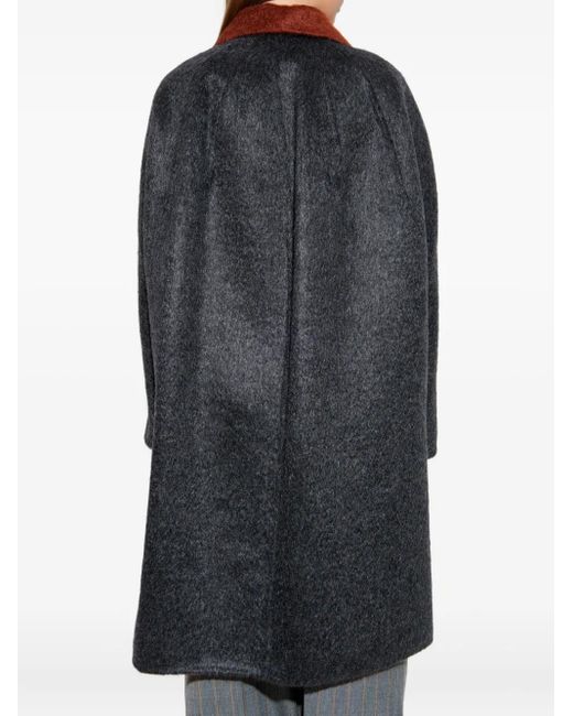 Marni Black Contrasting-Trim Coat