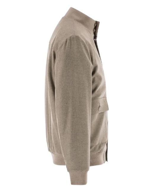Fay Brown Wool Shirt Jacket for men