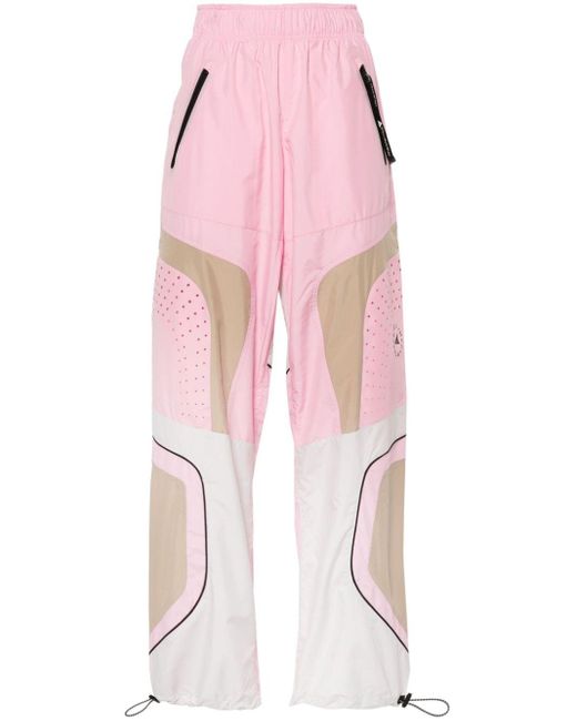Adidas By Stella McCartney Pink Logo-print Track Pants