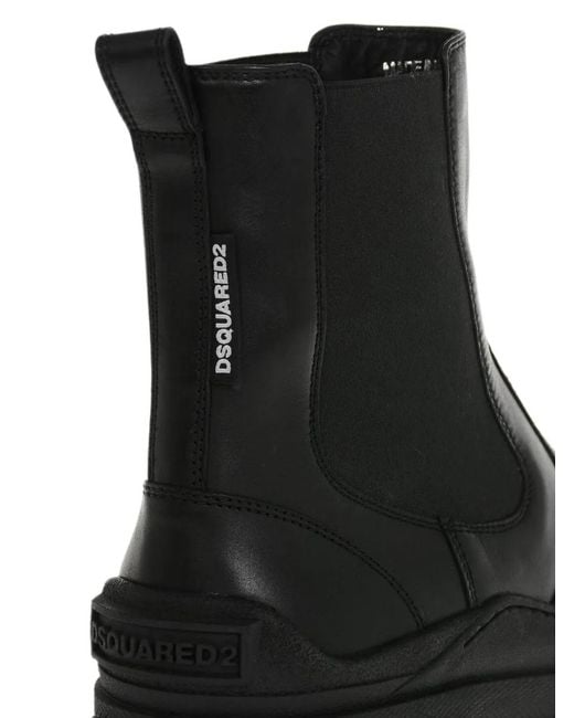 DSquared² Black Urban Chelsea Boots for men