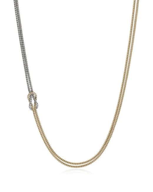 John Hardy Metallic 14Kt Love Knot Necklace