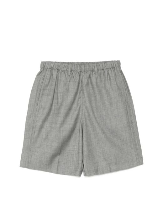JNBY Gray Twill-Weave Tailored Shorts