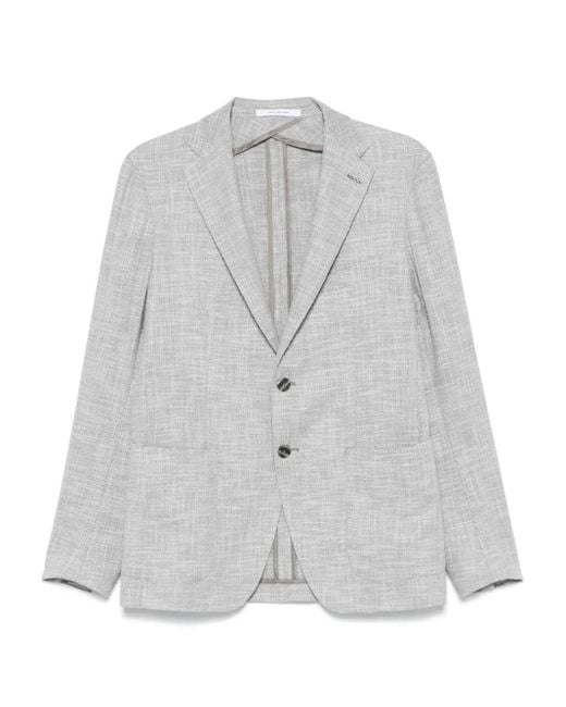 Tagliatore Gray Interwoven Blazer for men