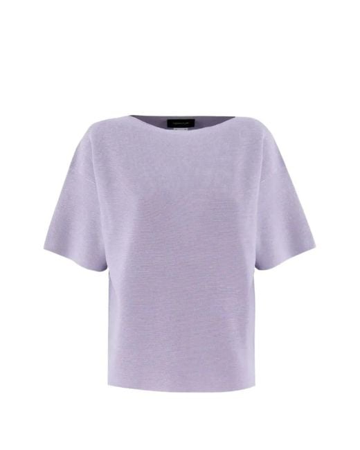 Fabiana Filippi Purple Knitted T-Shirt