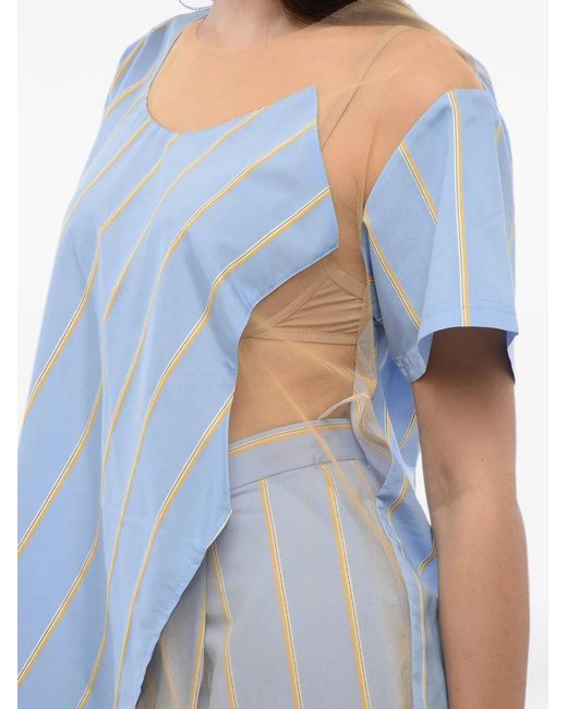 Blouse À Rayures Viktor & Rolf en coloris Blue