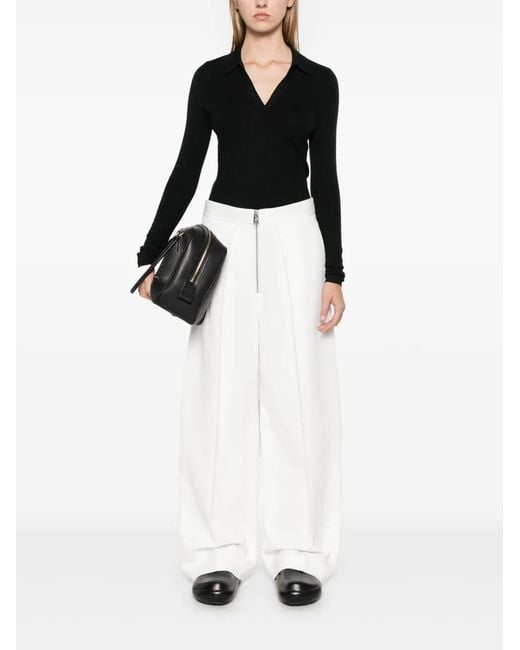 Bompard Black Knitted Polo Top
