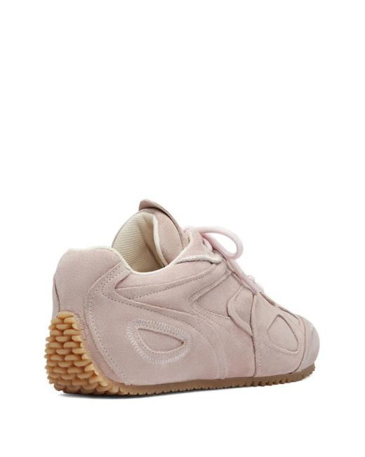 Axel Arigato Pink Slow Runner Layered Suede Sneakers