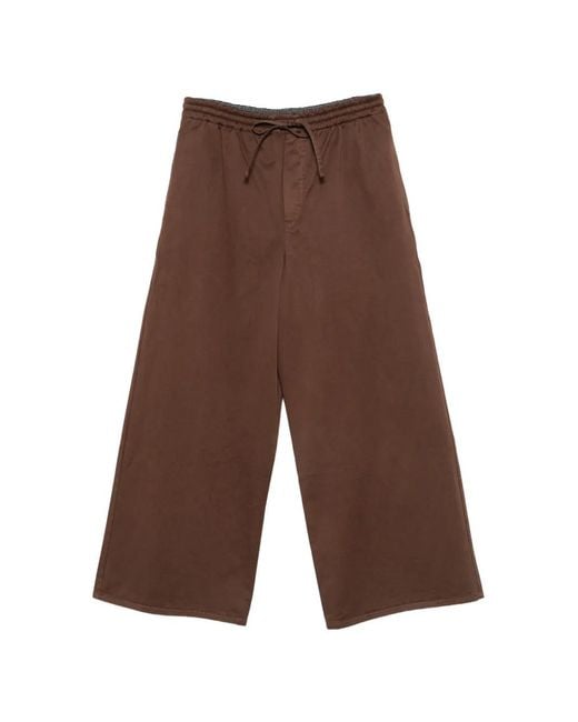Loewe Brown Paula's Ibiza Cotton Drawstring Trousers for men