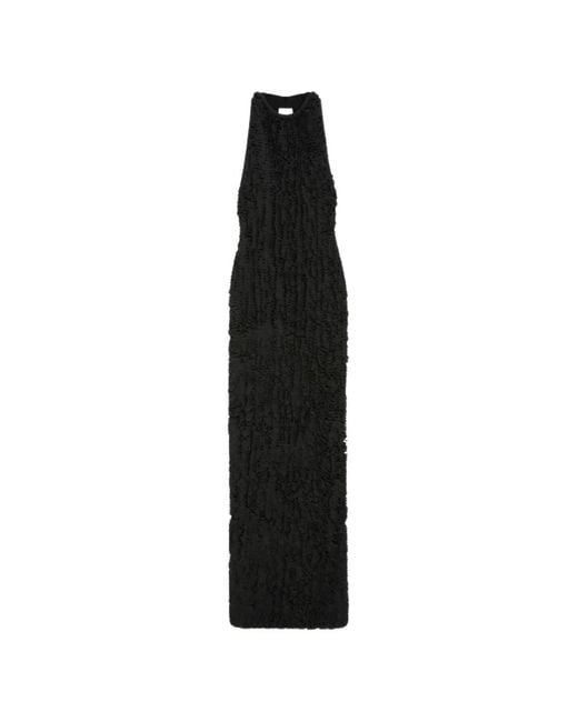 Max Mara Black Ruffled Dress