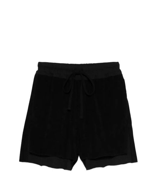 Thom Krom Black Short À Lien De Resserrage