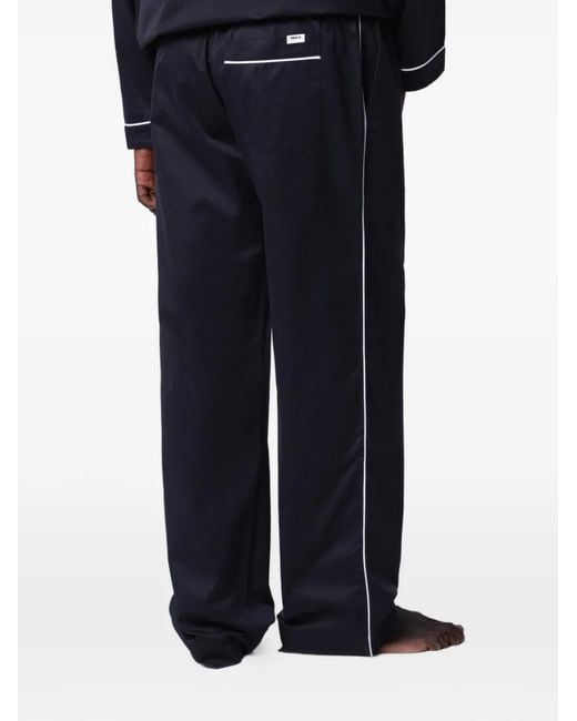 Tekla Blue Chelsea Piped Pajamas for men