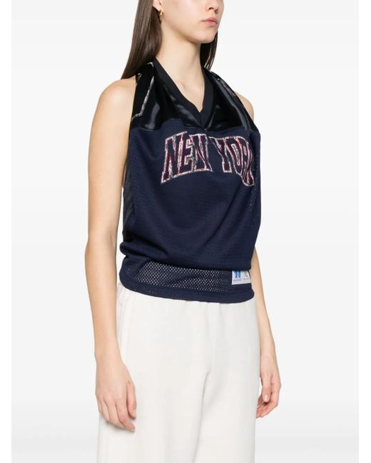 Alexander Wang Cowl Sport Jersey Tank in Blue | Lyst