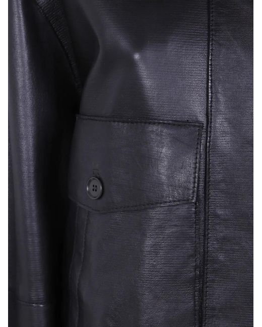 P.A.R.O.S.H. Blue Leather Jacket