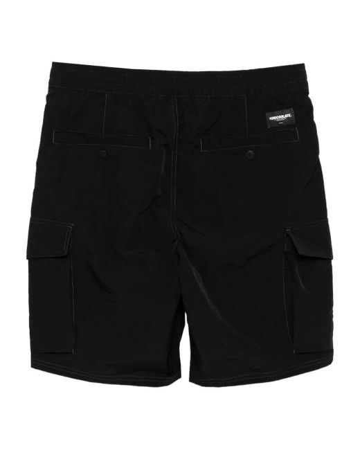 Chocoolate Black Cargo Shorts for men