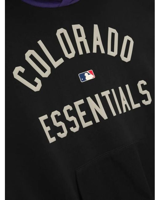 Fear Of God Blue X Mlb Rockies Logo Hoodie for men