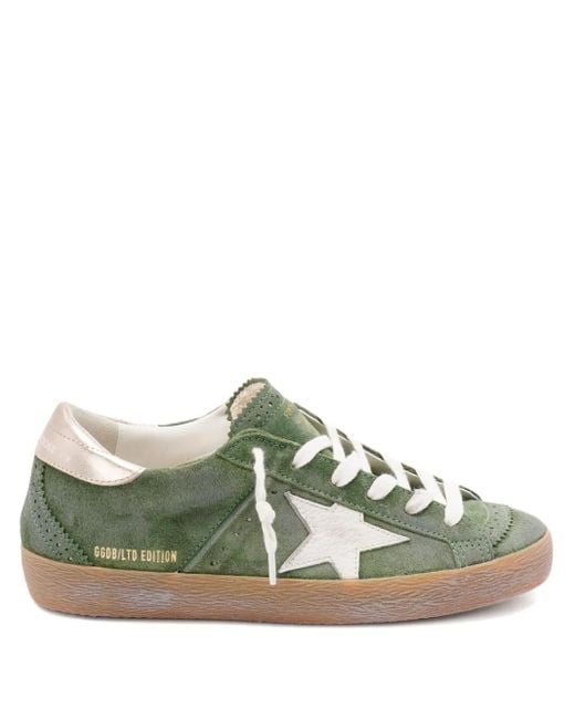 Golden Goose Deluxe Brand Green Super-Star suede sneakers