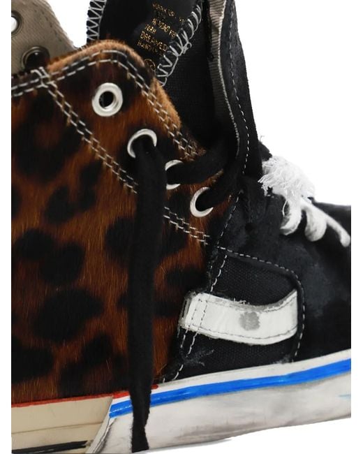 Paul Esterlin Brown Caly Star High-Top Sneakers