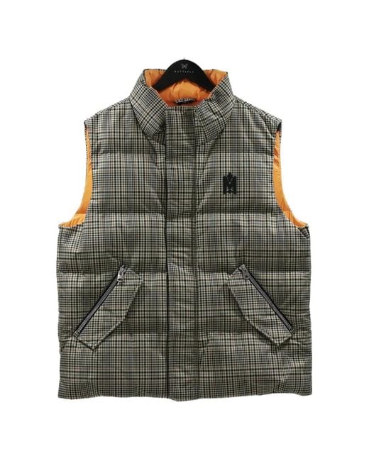 Mackage Green Joseph Plaid Gilet for men