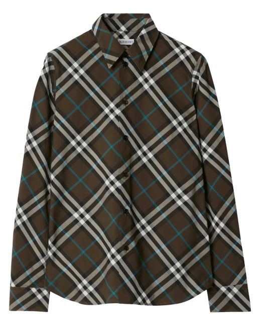 Burberry チェック シャツ Black