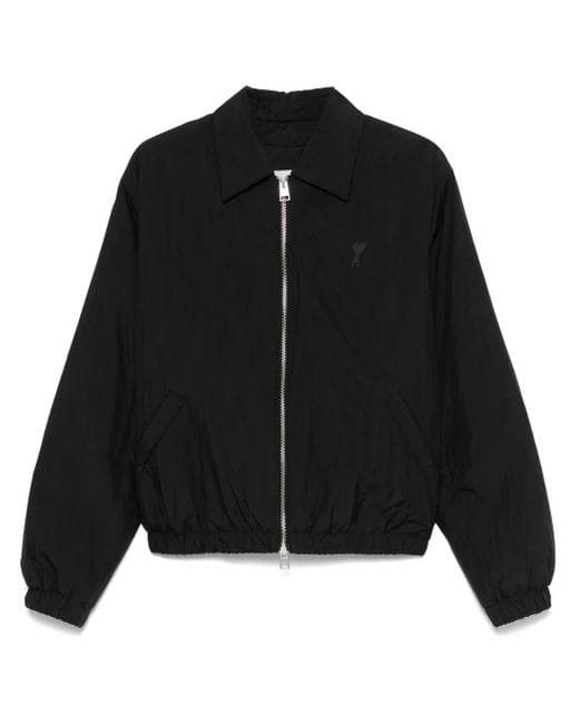 AMI｜JACKETS (FBV030 WV0004 709) AMI｜JACKETS (FBV030 WV0004 709) Black Ami De Coeur Zipped