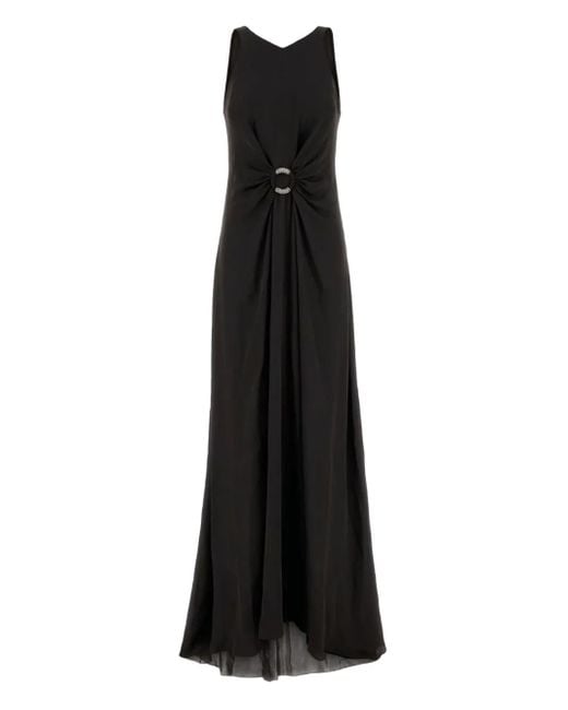 Giorgio Armani Black Embellished Maxi Dress
