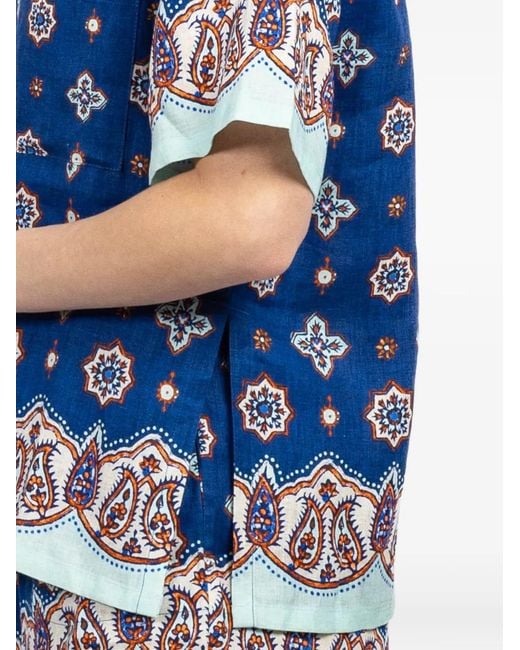 BOTEH Blue Patterned Shirt