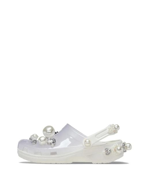 CROCSTM White Faux-Pearl Embellished Slingback