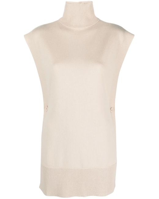Top con cuello vuelto Max Mara de color Natural