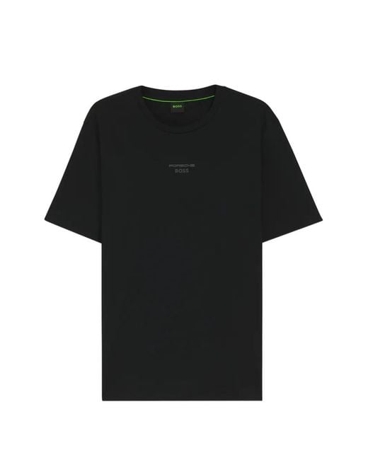 Boss Black X Porsche Mercerized-Cotton T-Shirt With Rear Graphics for men