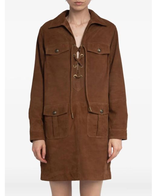 Zadig & Voltaire Remacha ミニドレス Brown