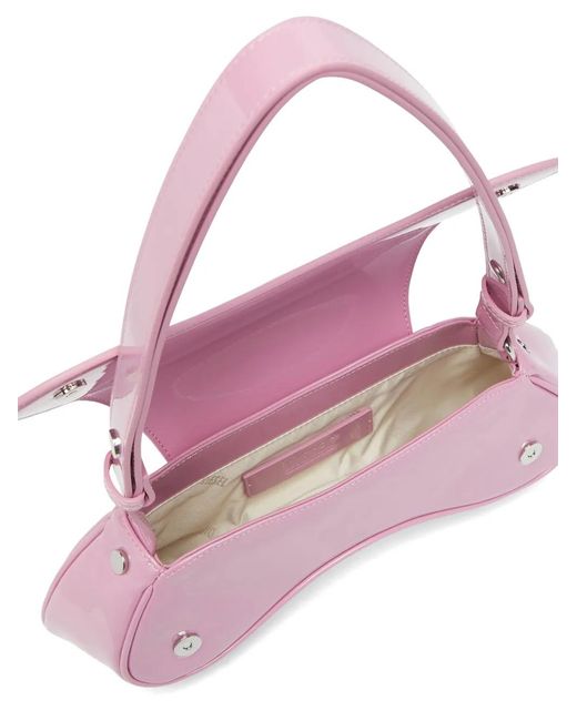 DIESEL Pink Play-Glossy Shoulder Bag
